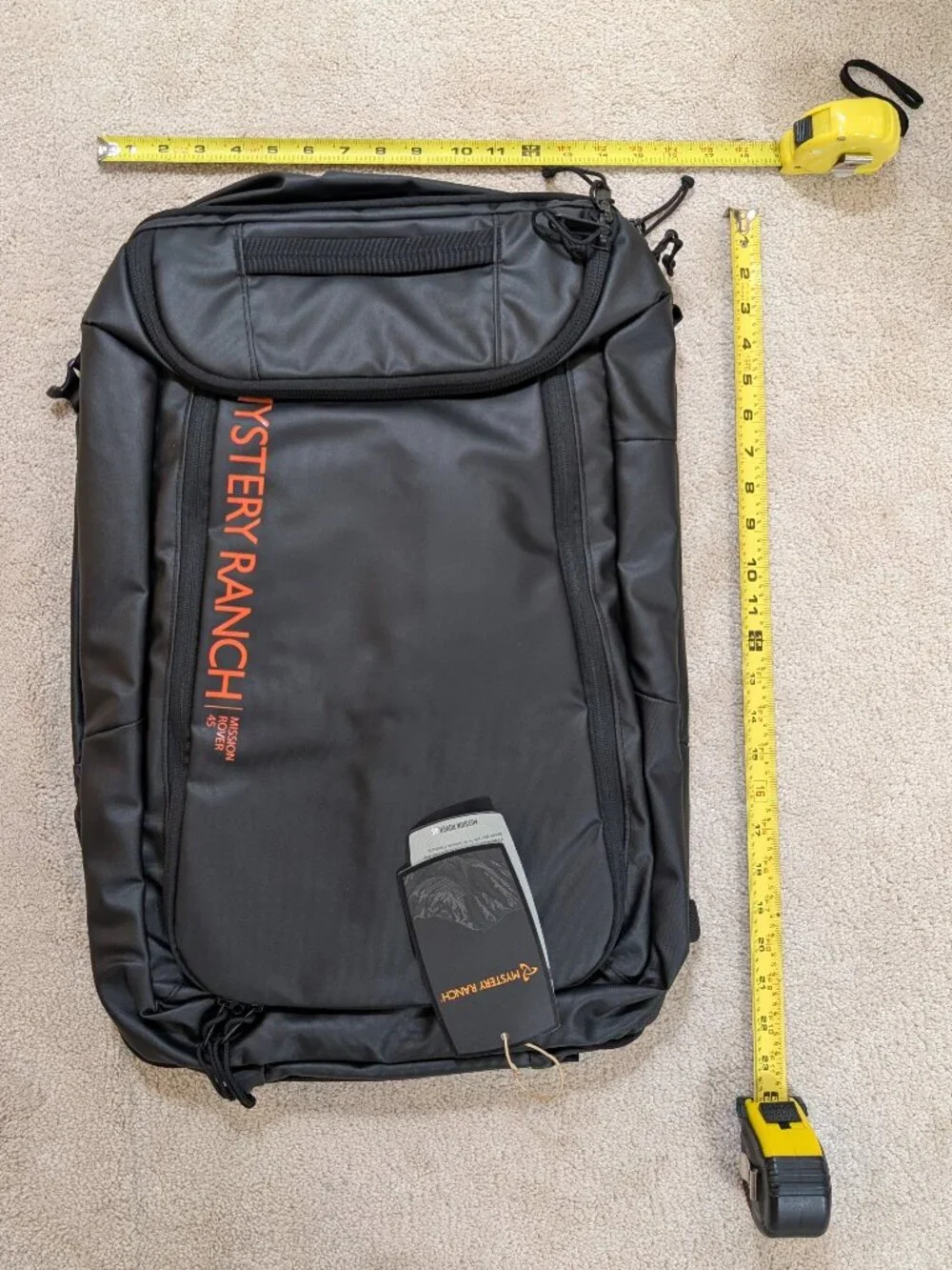 NEW Mystery Ranch Mission Rover 45 Backpack Pacific Black Pack Suitcase Duffel